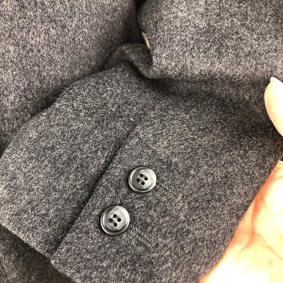 L.L. Bean Gray Cozy Wool/Cashmere Blend Blazer Jacket Academia Casual Luxury - Picture 5 of 11